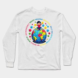 Joyful World Embrace: Mind Body Balance Long Sleeve T-Shirt